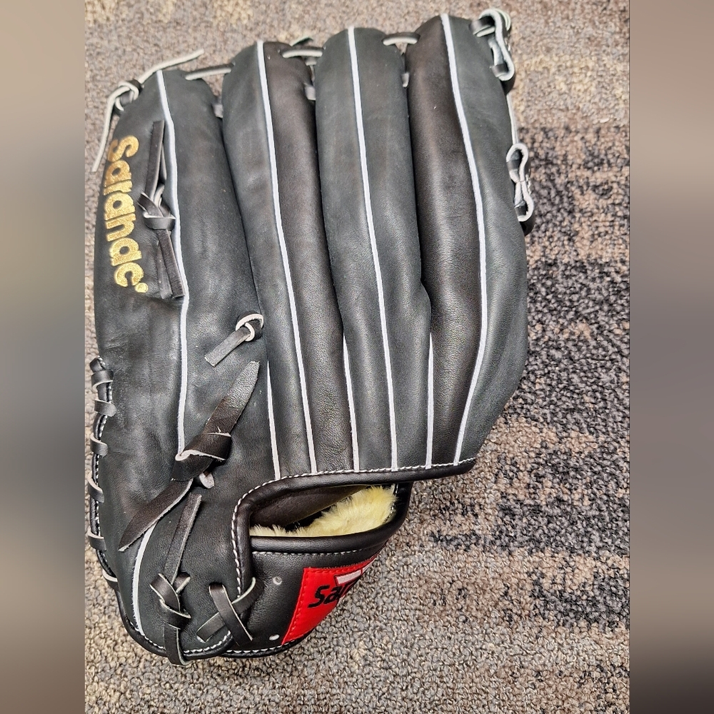 Men's Black Leather Baseball Glove Mitt- NEW